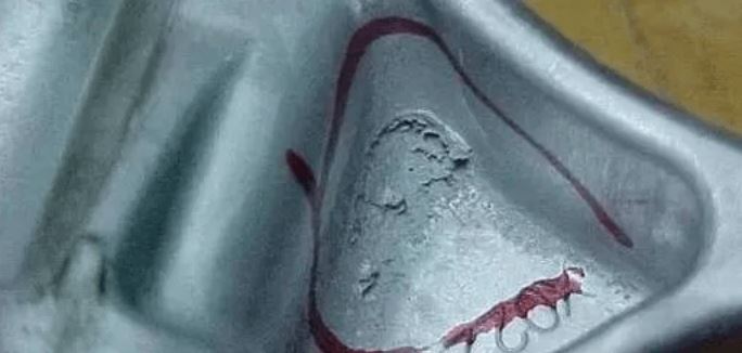 Imperfection on die cast aluminum part