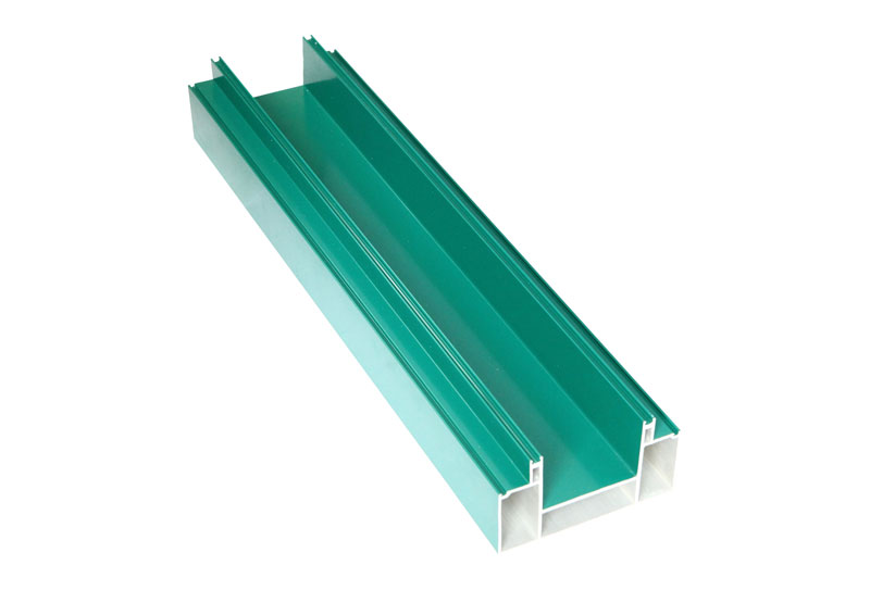 Powder coated aluminum profile